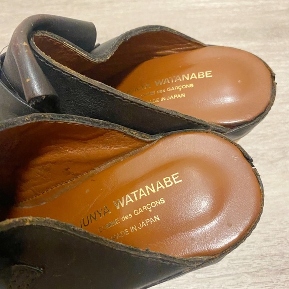 Junya Watanabe Size M / 7.5 Women’s Black Clogs Made in Japan. - Picture 11 of 11